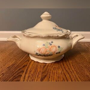 Floral Ceramic Tureen with Lid